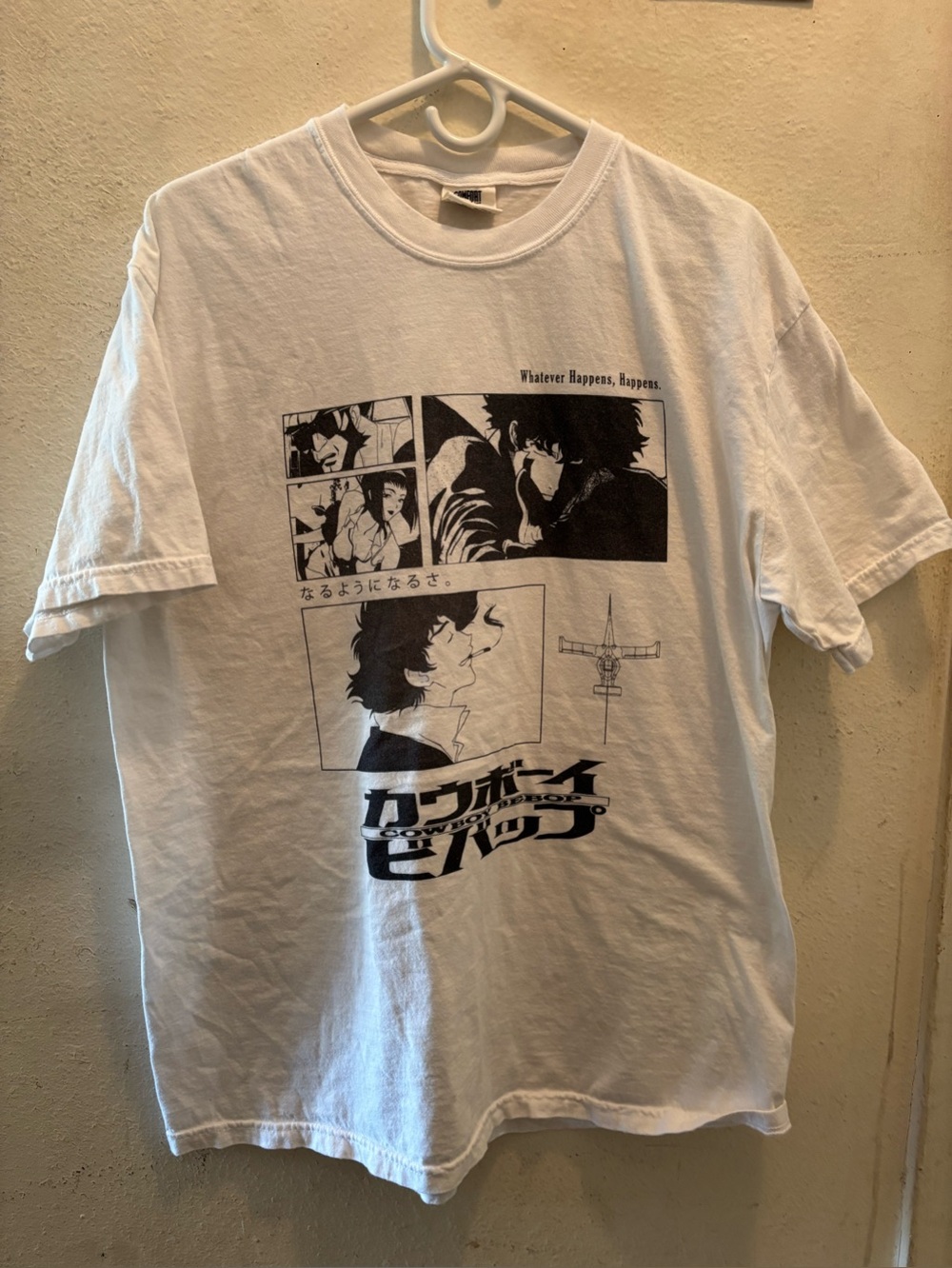 Comfort Colors White Cowboy Bebop Panel Graphic Tee